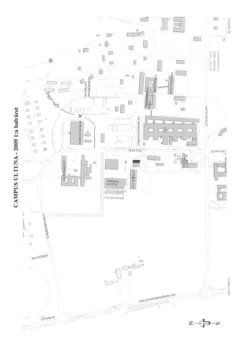 Karta över Ultuna - Sveriges lantbruksuniversitet, SLU
