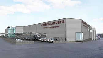 Martin & Servera bygger ny restaurangbutik i Bromma!