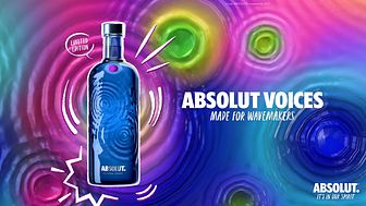 Absolut Voices Limited Edition bottle 70cl