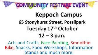 Come on down to Keppoch Campus Community Festival