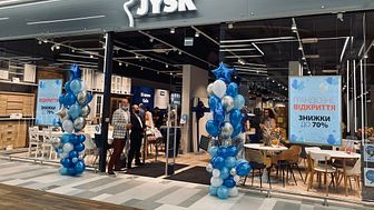 На 2-ому поверсі ТЦ «XIT MALL» сьогодні святково відкрився магазин JYSK