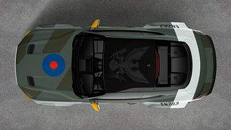 Unikátní 700k Mustang GT v barvách tzv. Eagle Squadrons, vytvořený na počest amerických dobrovolníků v řadách britského letectva RAF ze 2. světové války.