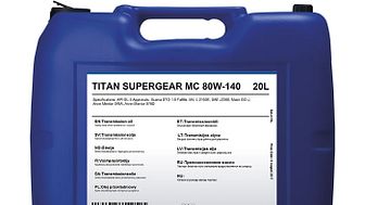 Esittelyssä TITAN SUPERGEAR MC SAE 80W-140 