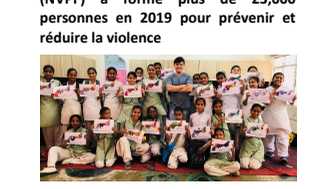 La Fondation The Non-Violence Project (NVPF) a formé plus de 23,000 personnes en 2019 pour prévenir et réduire la violence 