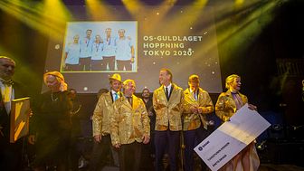 OS-guldlaget tog hem Årets bragd på Ryttargalan. Foto: Roland Thunholm