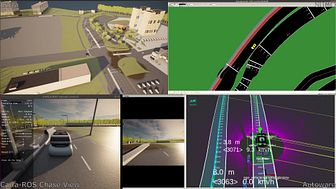 Demo of co-simulation with traffic simulation and vehicle simulation