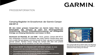 PM Garmin Camper 890 MT-D