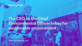 New global BearingPoint study on sustainable procurement