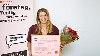 Dr Sara Ekberg är vinnare av Oskar Sillén-priset 2018.