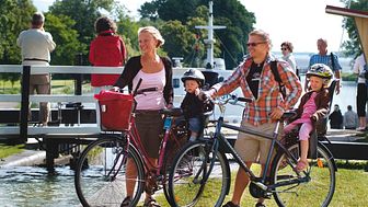 Fem äventyrliga cykelleder längs Göta kanal