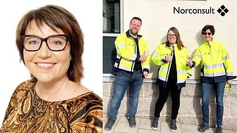 Gruppledare Lottie Lind och nya kollegorna i Karlstad; Fredrik Reuter, Sara Järvin och Malin Pettersson