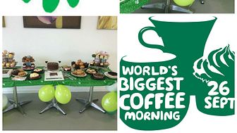 Finegreen supporting Macmillan Cancer support 'World's Biggest Coffee' morning today!