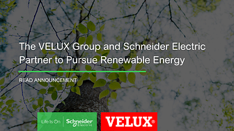 VELUX Gruppen og Schneider Electric indgår partnerskab om indkøb af grøn strøm