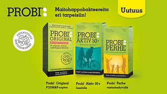 Patentoidut Probi-maitohappobakteerit nyt Suomessa!