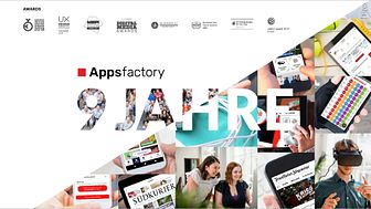 ​Appsfactory feiert neunjähriges Bestehen mit neuem Logo, mehr als 85 Nummer 1 Apps und über 120 Mitarbeitern