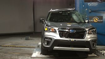 Subaru Forester pole impact test Dec 2019