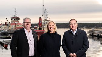 Viktigt statsministerbesök i Luleå Hamn