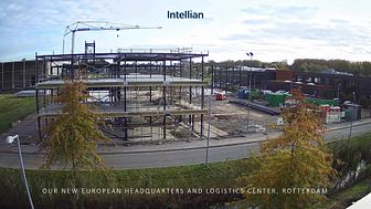 Timelapse construction video: Intellian’s new European Headquarters and Logistics Center in Rotterdam