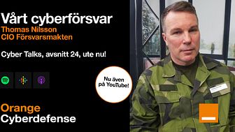 Försvarsmaktens CIO, Thomas Nilsson intervjuas i podden Cyber Talks