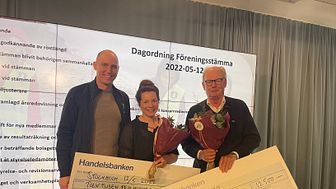 Städa Sveriges ambassadör Björn Ferry (t.v) tillsammans med Nina Bergman, Konståkningsförbundet och Jan Cederlund, Roddförbundet. Foto: Städa Sverige.