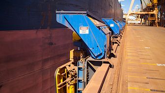 Cavotec MoorMaster MM200B units at an iron ore handling facility at Port Hedland, Australia. 
