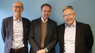 Fra venstre: Halvard Gavelstad, Øyvind Skarholt og Jon Karlsen. Bilde: Byggeindustrien