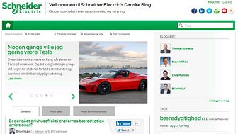 Schneider Electric bag ny dansk blog om bæredygtighed