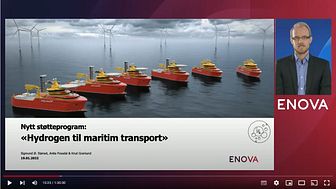 Webinar 19.januar 2022 - hydrogen til maritim transport