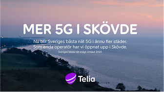 Telia lanserar Skövdes första 5G-nät