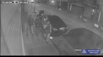 CCTV footage of four males sought following assault in Croydon