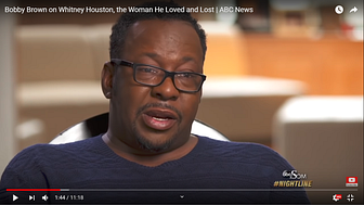 Bobby Brown in an ABC interview. YouTube screen grab.