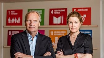 FUB:s förbundsordförande Anders Lago och förbundssekreterare Christina Heilborn. Fotograf: Linnea Bengtsson