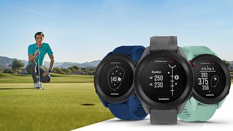 Frischer Look auf dem Golfplatz: Garmin Approach S12 Golfuhr kommt 2022 in drei neuen Farben