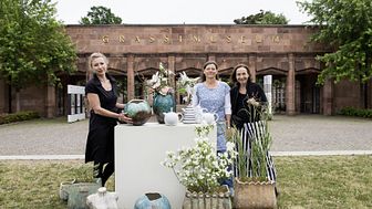 Keramikmarkt Leipzig im GRASSI - Franziska M. Köllner, Jana Heistermann und Gabriela Roth-Budig (v.l.) präsentieren ihre Werke