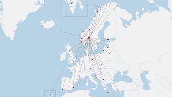 Dette er rutene Norwegian flyr fra Oslo fra 1. juli 2020.