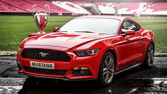 Nye Ford Mustang under Champions League-finalen i Lisboa