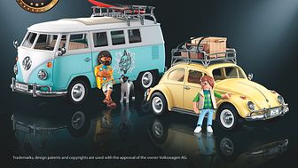 Populäre Klassiker: Volkswagen „Bulli“ und Käfer erscheinen in limitierter Special Edition von PLAYMOBIL