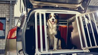 Stort hundehus i Ford Focus stationcar