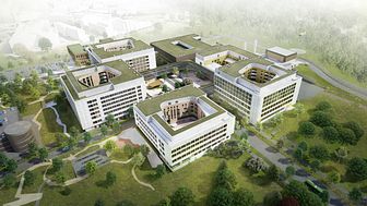 Første byggetrinn av Stavanger universitetssjukehus skal være ferdig 2023.  Illustrasjon: SUS2023 v/ Nordic Office of Architecture