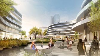 The new trivago head office will have enough space for around 2,000 employees (Copyright: Photo: sop architekten) 