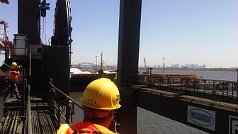 Reel power - filming cable reels on STS cranes at Maher Terminals in Newark NJ #Cavotecfilm