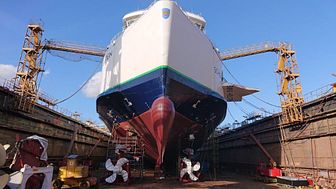 Scandlines’ hybridfærge Schleswig-Holstein sejler nu mere miljøvenligt
