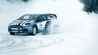 Ford Fiesta ST i rallycrossversion möter svenska snögubbar i Ford Racing-film