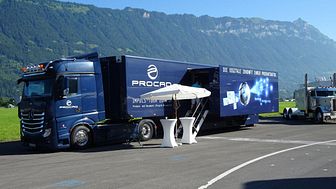 Der PROCAD-Truck in Interlaken beim Trucker- und Country Festival 2019. Foto PROCAD