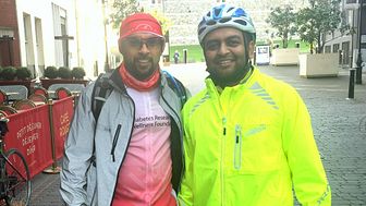 Patel Power - Cousins cycle London to Paris to fight diabetes.
