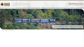 Screen shot of Darjeeling Himalayan Railway website