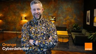 Mattias Åberg, Academy Manager på Orange Cyberdefense. Han jobbar med utbildning, talangutveckling och företagets arbete mot högskolor.