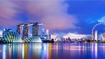 Singapore skyline. Royalty-free stock photo ID: 155585048.