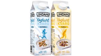 Högt proteininnehåll i ny yoghurtkvarg från populära Lindahls