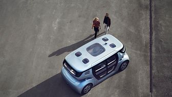 The self-driving vehicle Sango is the centrepiece of the system.